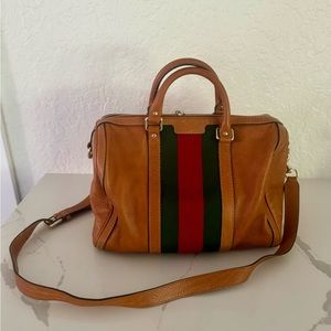 Gucci Leather Boston Bag